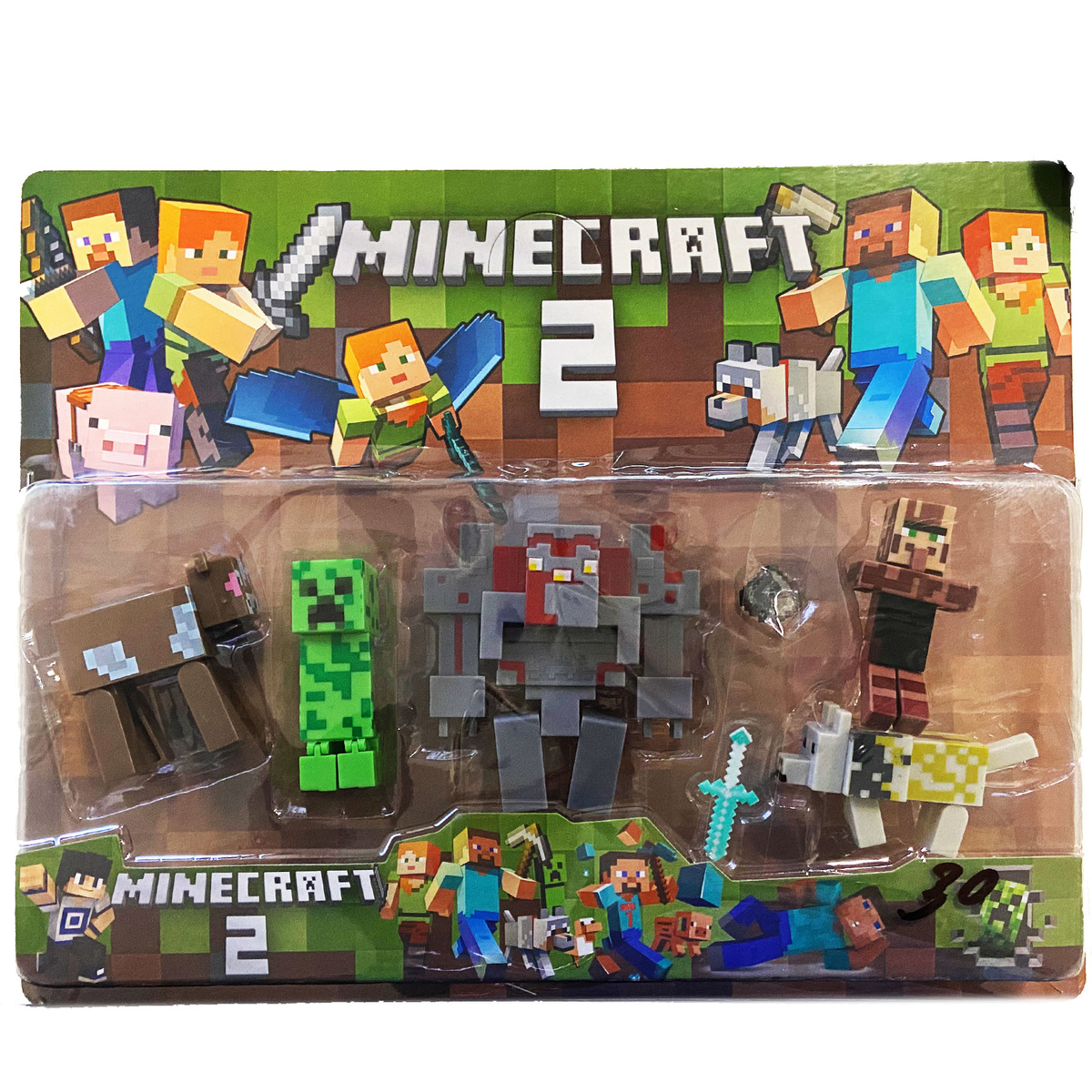 MINECRAFT Duży Zestaw Figurek + Akcesoria