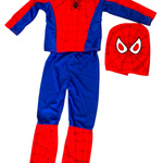 SPIDERMAN - STRÓJ DLA CHŁOPCA + MASKA rozmiar L 122-128