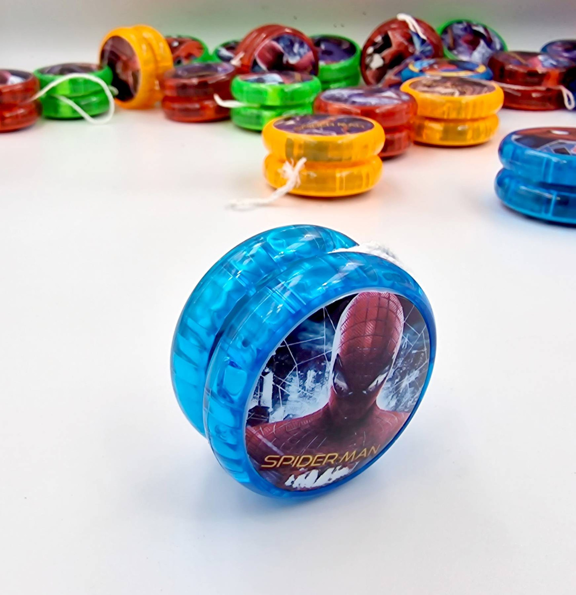 JOJO ŚWIECĄCE YOYO ŚWIECI SPIDERMAN ZABAWKA ZRĘCZNOŚCIOWA DLA DZIECI LED