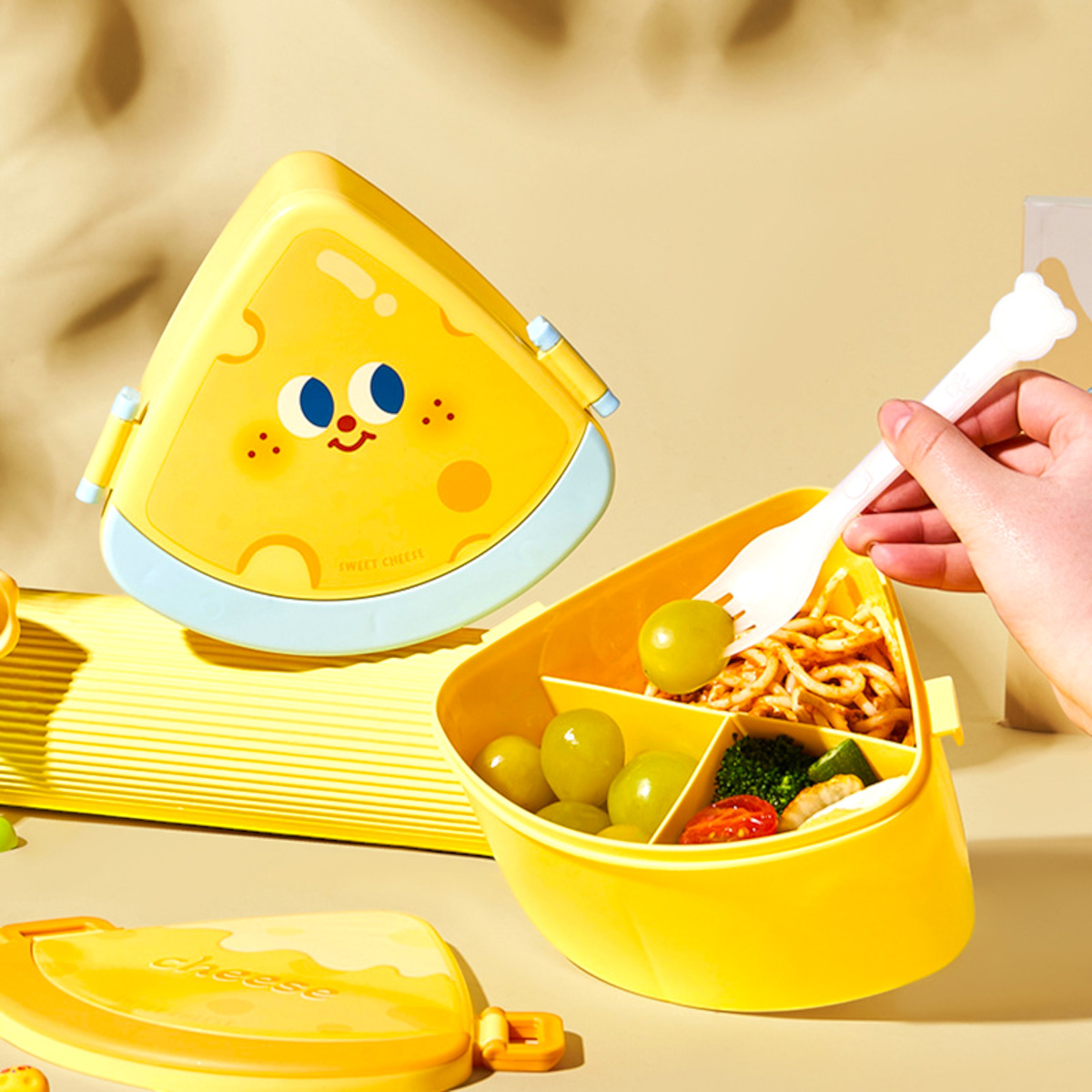 POJEMNIK NA JEDZENIE DLA DZIECI LUNCH BOX LUNCHBOX ŚNIADANIÓWKA + SZTUĆCE