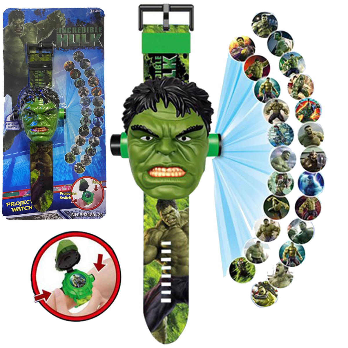 AVENGERS HULK Strój kostium dla dzieci + Akcesoria