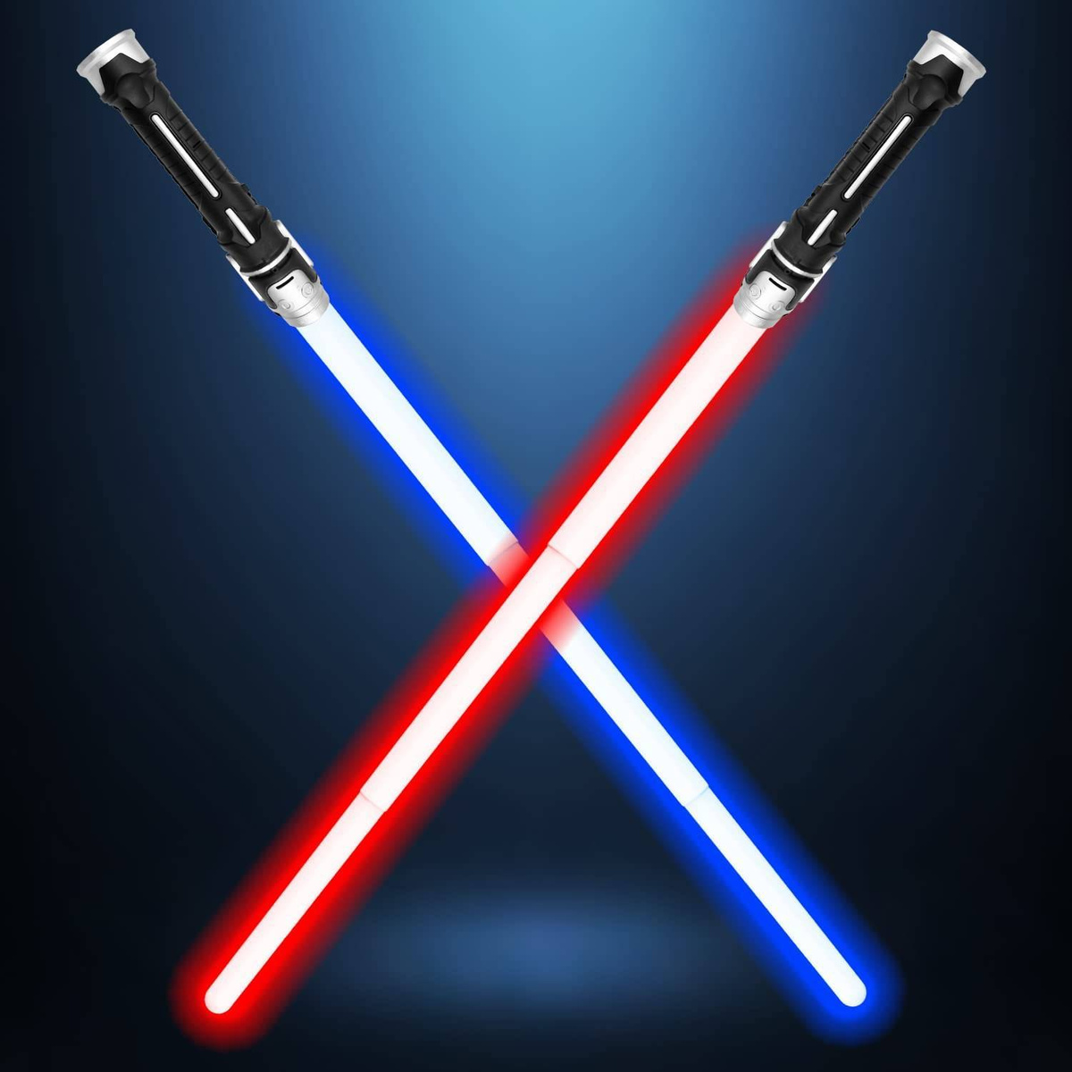 2 miecze świetlne Star-Wars,  możliwość złączenia w jeden