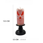 LAMPKA ELEKTRYCZNA NA HALLOWEEN OZDOBA ŚWIECZKA DUCH DYNIA ŚWIECA LED 13CM