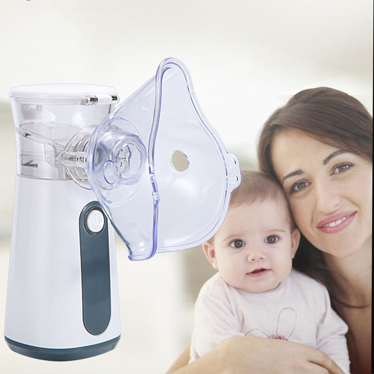 INHALATOR NEBULIZATOR DLA DZIECI I DOROSŁYCH PRZENOŚNY  USB CICHY  MEMBRANOWY SIATECZKOWY
