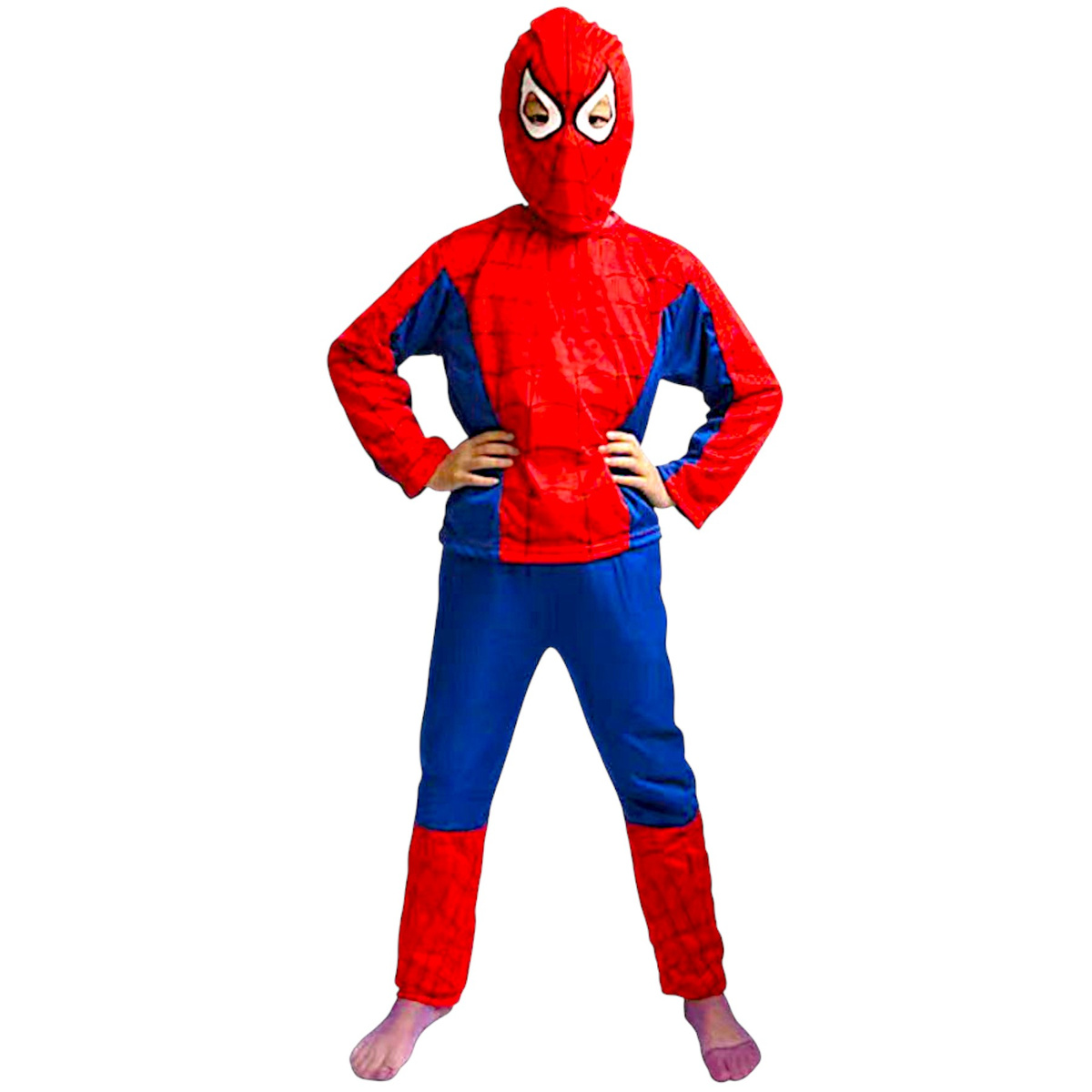 SPIDERMAN - STRÓJ DLA CHŁOPCA + MASKA rozmiar L 122-128