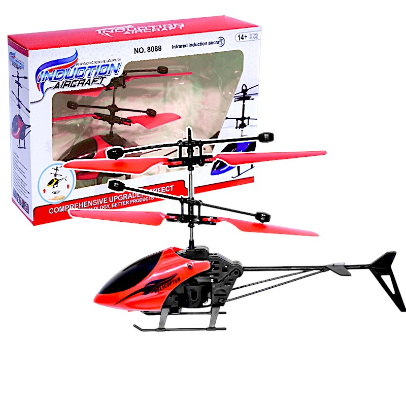 HELIKOPTER STEROWANY DŁONIĄ ZABAWKA LATAJĄCA LATAJĄCY DRON ŚWIECI LED USB