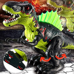 DINOZAUR - FIGURKA TYRANOZAUR ZIELONY DINOZAUR ZABAWKA INTERAKTYWNA 