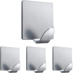 WIESZAKI METALOWE NA RĘCZNIKI ŚCIERECZKI WIESZAK SAMOPRZYLEPNY ZESTAW 4 SZT