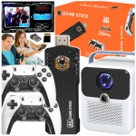 PROJEKTOR 4K LED KONSOLA GAME STICK PRO ANDROID 2 PADY GRY PILOT WIFI USB