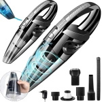 MOCNY ODKURZACZ SAMOCHODOWY BEZPRZEWODOWY AKUMULATOROWY FILTR HEPA KOŃCÓWKI