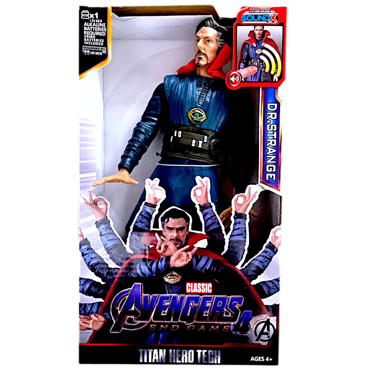 DUŻA FIGURKA DR.STRANGE DZWIĘK INTERAKTYWNA LED 30CM ŚWIECI AVENGERS DOKTOR