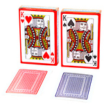 GRA KARCIANA KARTY DO GRY POKER MAKAO 2 TALIE KOŚCI RODZINNA GRA KARCIANA