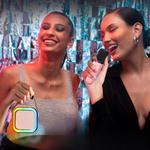 GŁOŚNIK BLUETOOTH PRZENOŚNE KARAOKE LAMPKA RGB MIKROFON USB SD MINI JACK