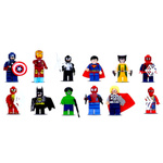 FIGURKI AVENGERS DUŻY ZESTAW 12w1 FIGURKA SPIDERMAN BATMAN HULK SUPERMAN