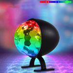MINI KULA DYSKOTEKOWA LAMPA OBROTOWA KOLOROWA NA IMPREZĘ REFLEKTOR LED RGB