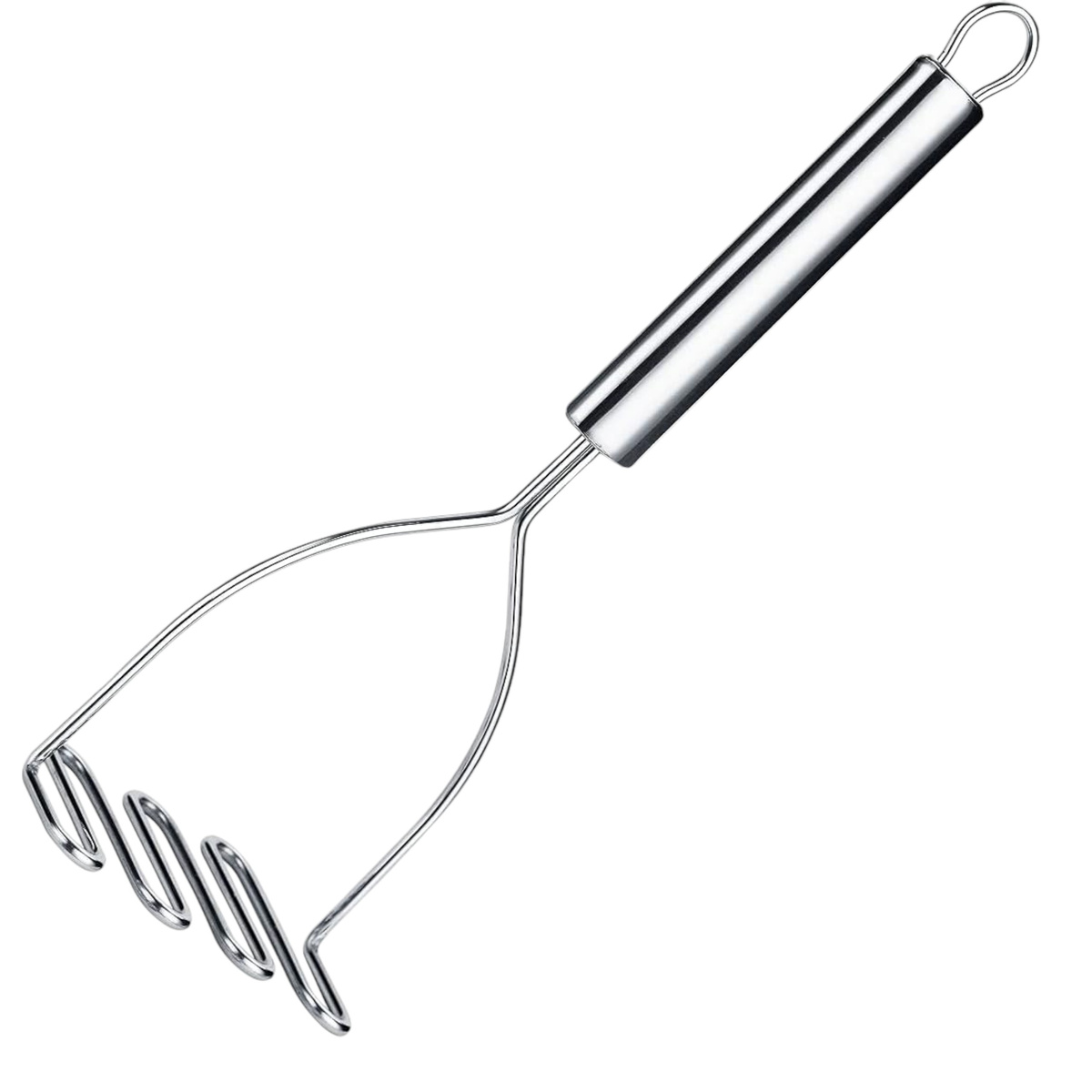 TŁUCZEK PRASKA DO ZIEMNIAKÓW PUREE OGRĄGŁY UGNIATACZ UBIJAK METALOWY 24CM