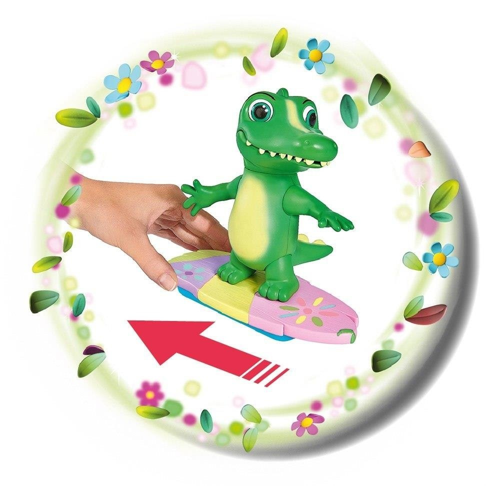 SIMBA - WISSPER FIGURKA ZESTAW ŚWIAT WODY ALIGATOR KEV STRÓJ DLA LALKI DESKA DO PŁYWANIA