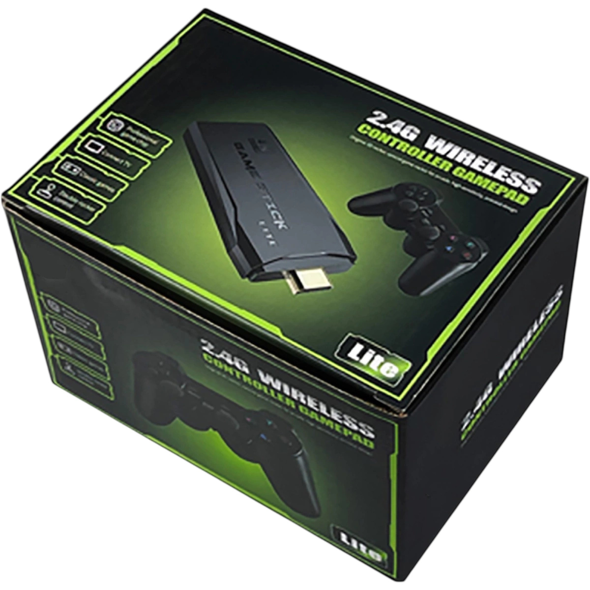 KONSOLA PRZENOŚNA RETRO GIERKA TELEWIZYJNA HDMI 20000 GIER 2 PADY EMULATOR