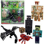 MINECRAFT Duży Zestaw Figurek + Akcesoria