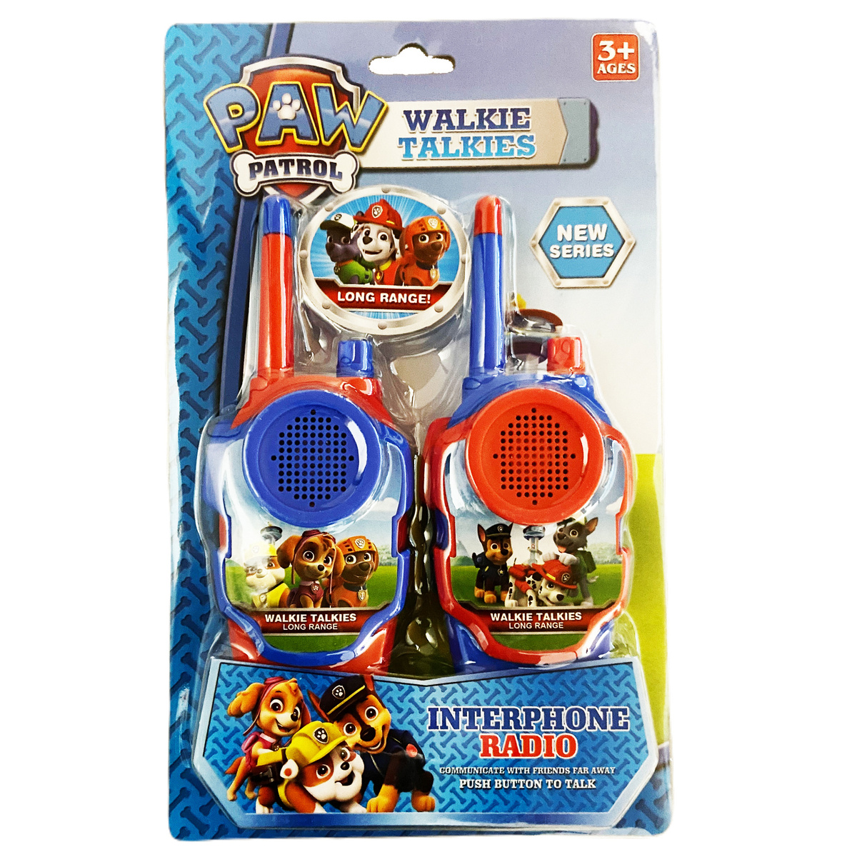 PSI PATROL Zestaw Walkie Talkie - 2 Krótkofalówki + Zegarek z projektorem