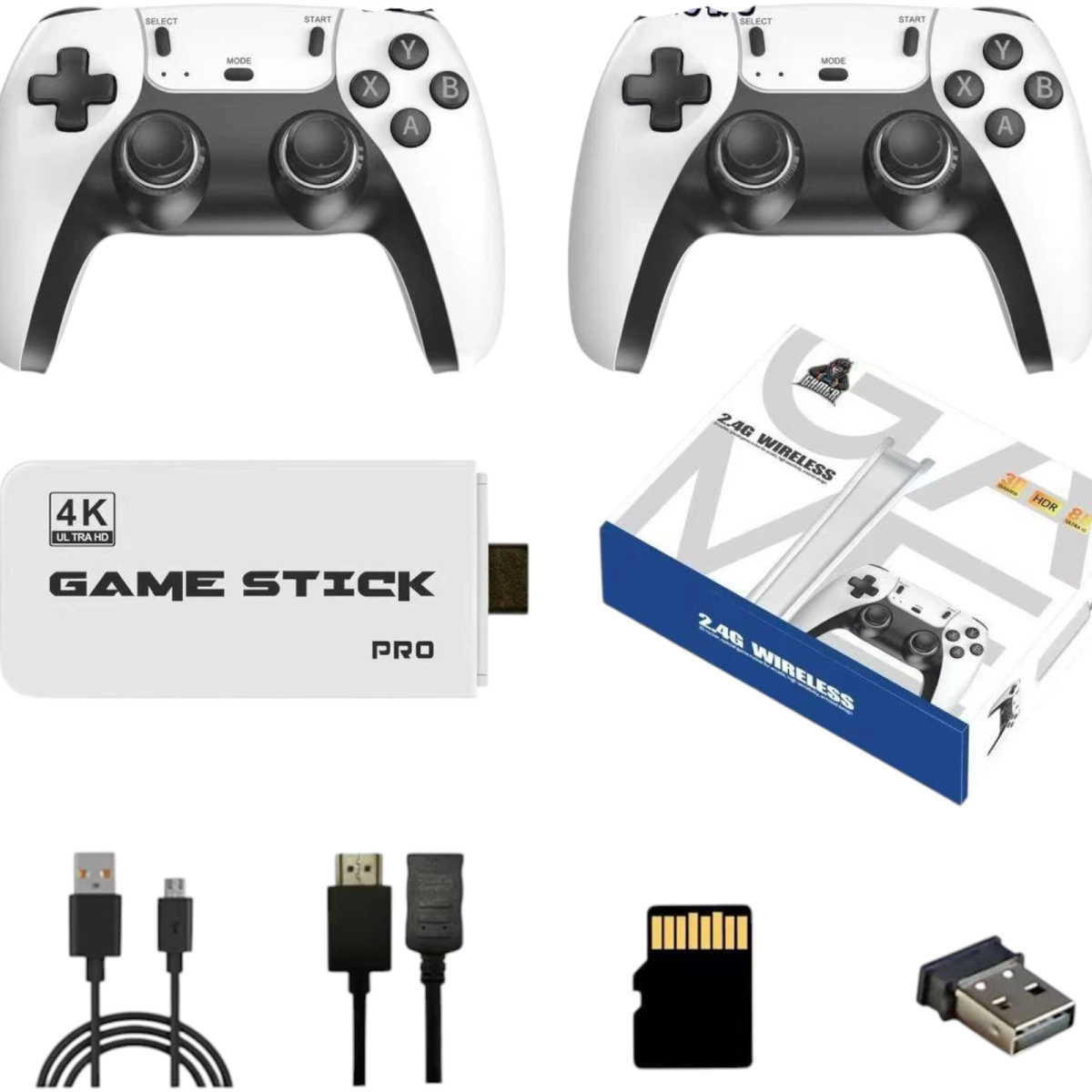 MEGA ZESTAW PROJEKTOR RZUTNIK ANDROID + KONSOLA RETRO 2x PAD 