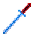 PIKSELOWY MIECZ ŚWIETLNY Z GRY DŁUGI DŹWIĘK ŚWIECI GRAFIKA KOLOROWY LED