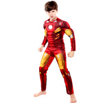 STRÓJ IRONMANA KOSTIUM IRON MAN GRUBY Z MIĘŚNIAMI rozmiar S