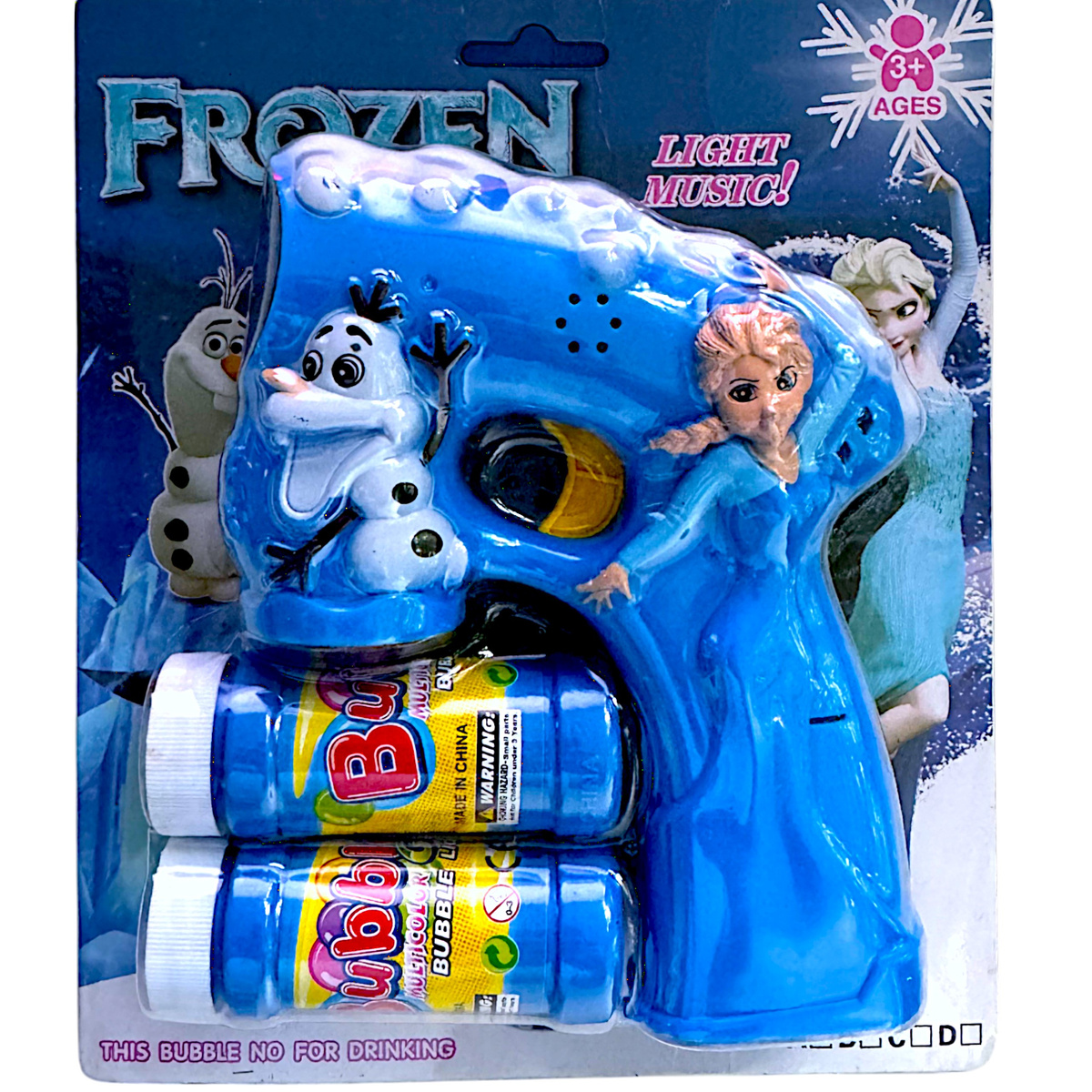 PISTOLET DO BANIEK MYDLANYCH KRAINA LODU ELSA AUTOMAT BAŃKI MYDLANE + PŁYN