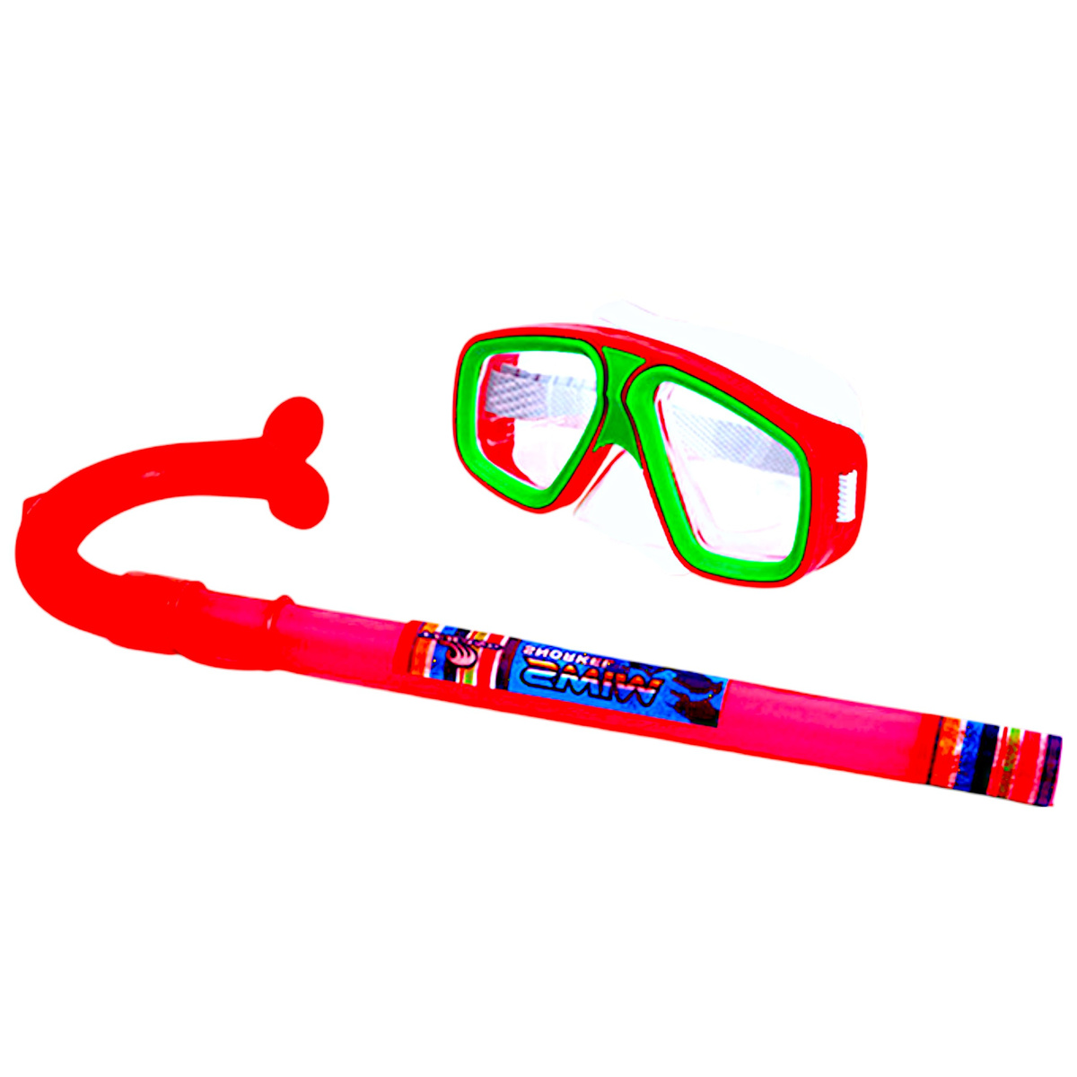 ZESTAW DO NURKOWANIA OKULARY PŁYWACKIE Z RURKĄ GOGLE DO WODY ŁATWE ZAPIĘCIE