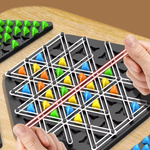 TRIGGLE STRATEGICZNA GRA PLANSZOWA TRÓJKĄTY GUMKI 3D GRA ŁAMIGŁOWKA PIONKI