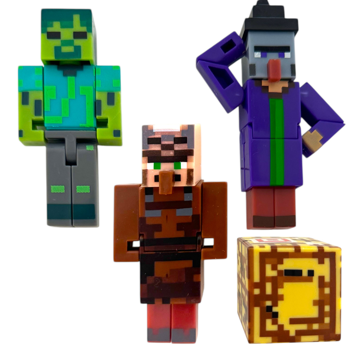 MINECRAFT ZESTAW FIGUREK 6w1 FIGURKI Z GRY VILAGER ZOMBIE DUŻY ZESTAW 6w1