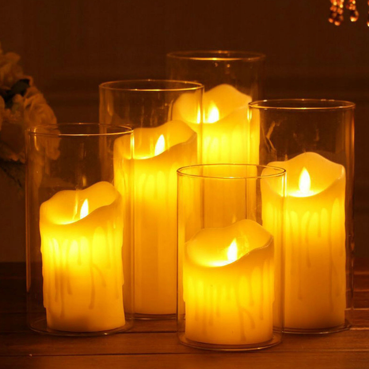 Świeczka elektryczna wkład LED 8 cm
