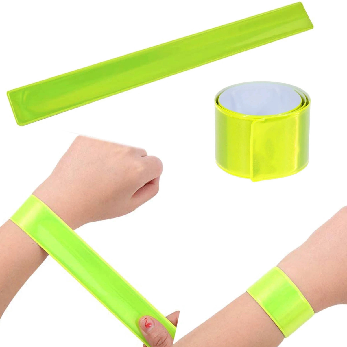 OPASKA ODBLASKOWA DO BIEGANIA DO ROWERU 40cm - ZESTAW 10 SZTUK