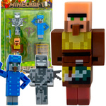 MINECRAFT ZESTAW FIGUREK 6w1 FIGURKI Z GRY SZKIELETOR VILAGER ZESTAW 6w1