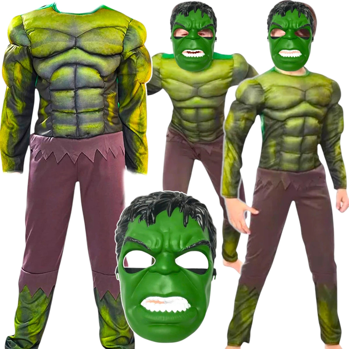 AVENGERS HULK Strój kostium dla dzieci 110-116