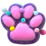 GNIOTEK ANTYSTRESOWY KOCIA ŁAPKA Z POSYPKĄ ZABAWKA SENSORYCZNA ANTYSTRESOWA