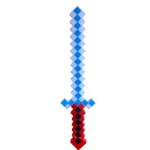 PIKSELOWY MIECZ ŚWIETLNY Z GRY DŁUGI DŹWIĘK ŚWIECI GRAFIKA KOLOROWY LED