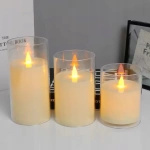 ŚWIECZKA LED 12.5 CM ELEKTRYCZNY WKŁAD DO ZNICZY ŚWIECA EFEKT PŁOMIENIA