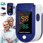 PULSOMETR POMIAR MONITOR TĘTNA NA PALEC PULSOKSYMETR LED DUŻY WYŚWIETLACZ