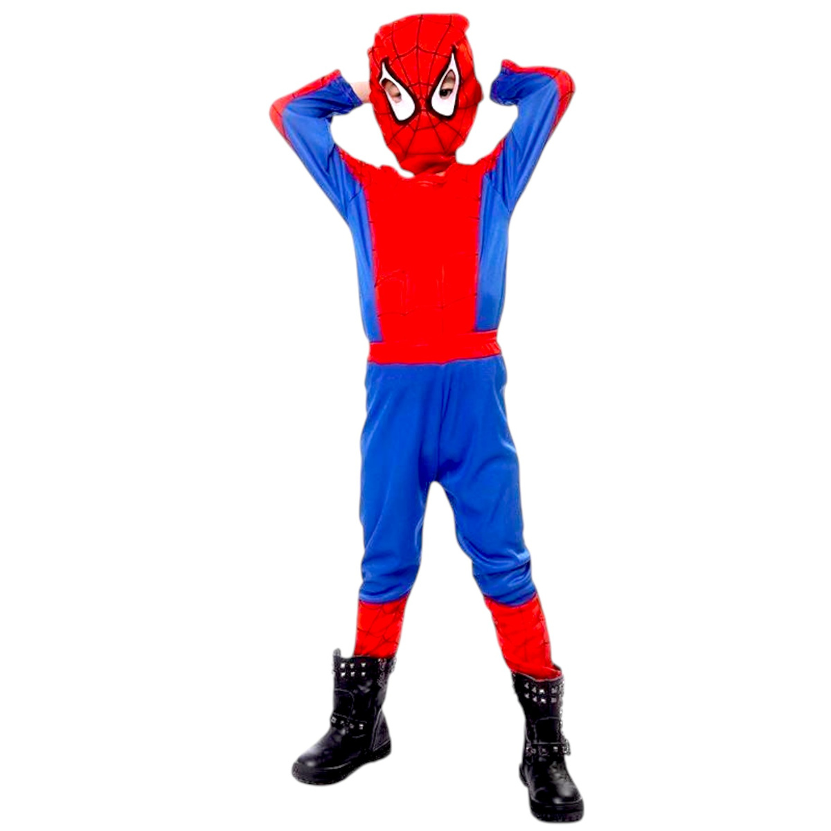 SPIDERMAN - STRÓJ DLA CHŁOPCA + MASKA rozmiar S 98-110