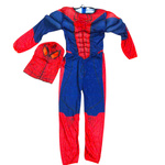 SPIDERMAN - STRÓJ DLA CHŁOPCA GRUBY Z MIEŚNIAMI DELUXE