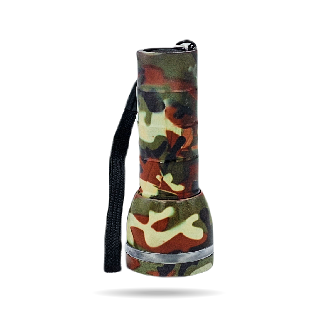 Mini latarka MONO aluminiowa z linką 9 cm