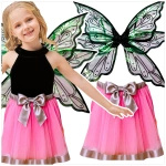 STRÓJ MAGICZNA WRÓŻKA PRZEBRANIE WRÓŻKI SKRZYDEŁKA MOTYLA + SPÓDNICZKA