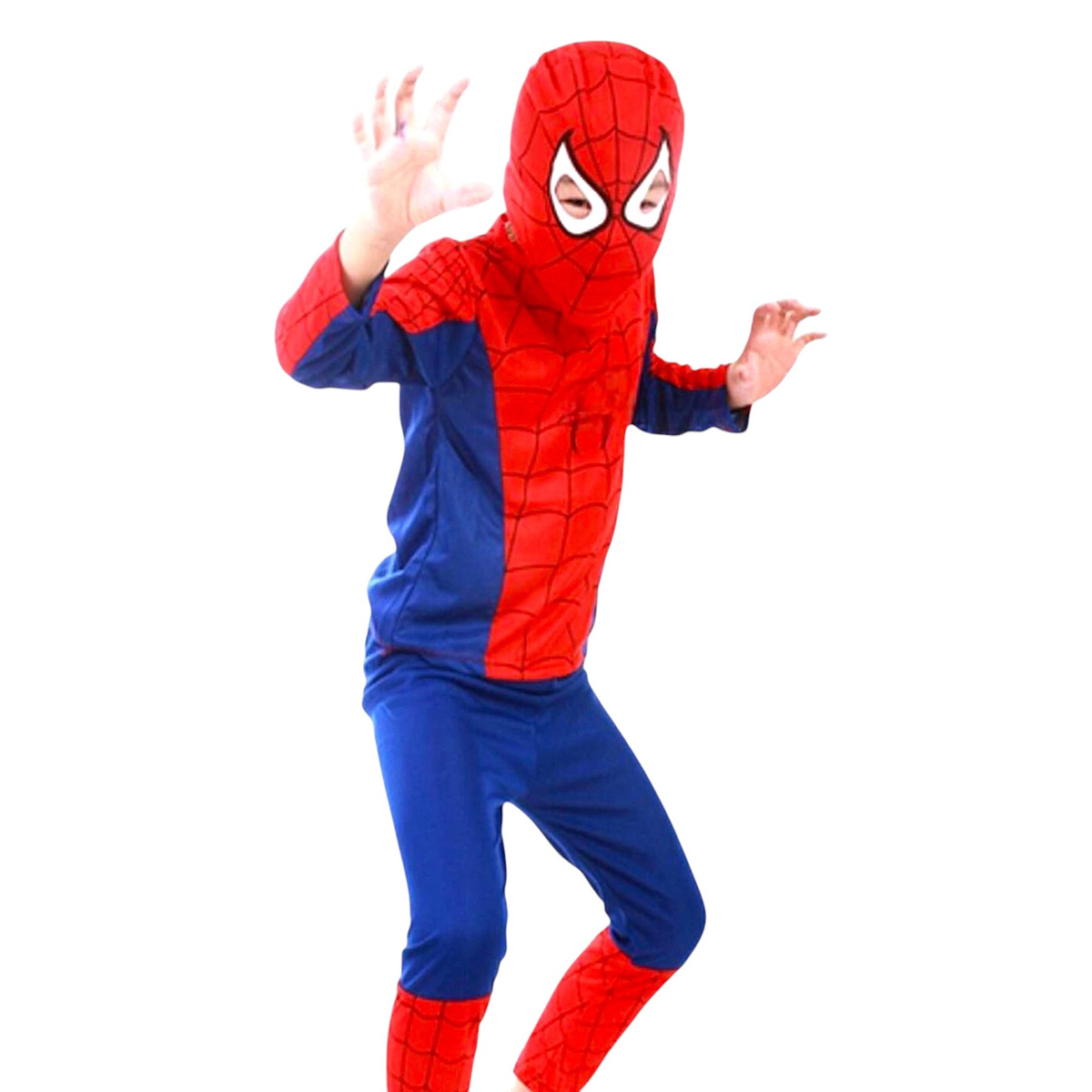 SPIDERMAN - STRÓJ DLA CHŁOPCA + MASKA rozmiar S 98-110