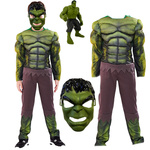 AVENGERS HULK Strój kostium dla dzieci 98-110 + Figurka