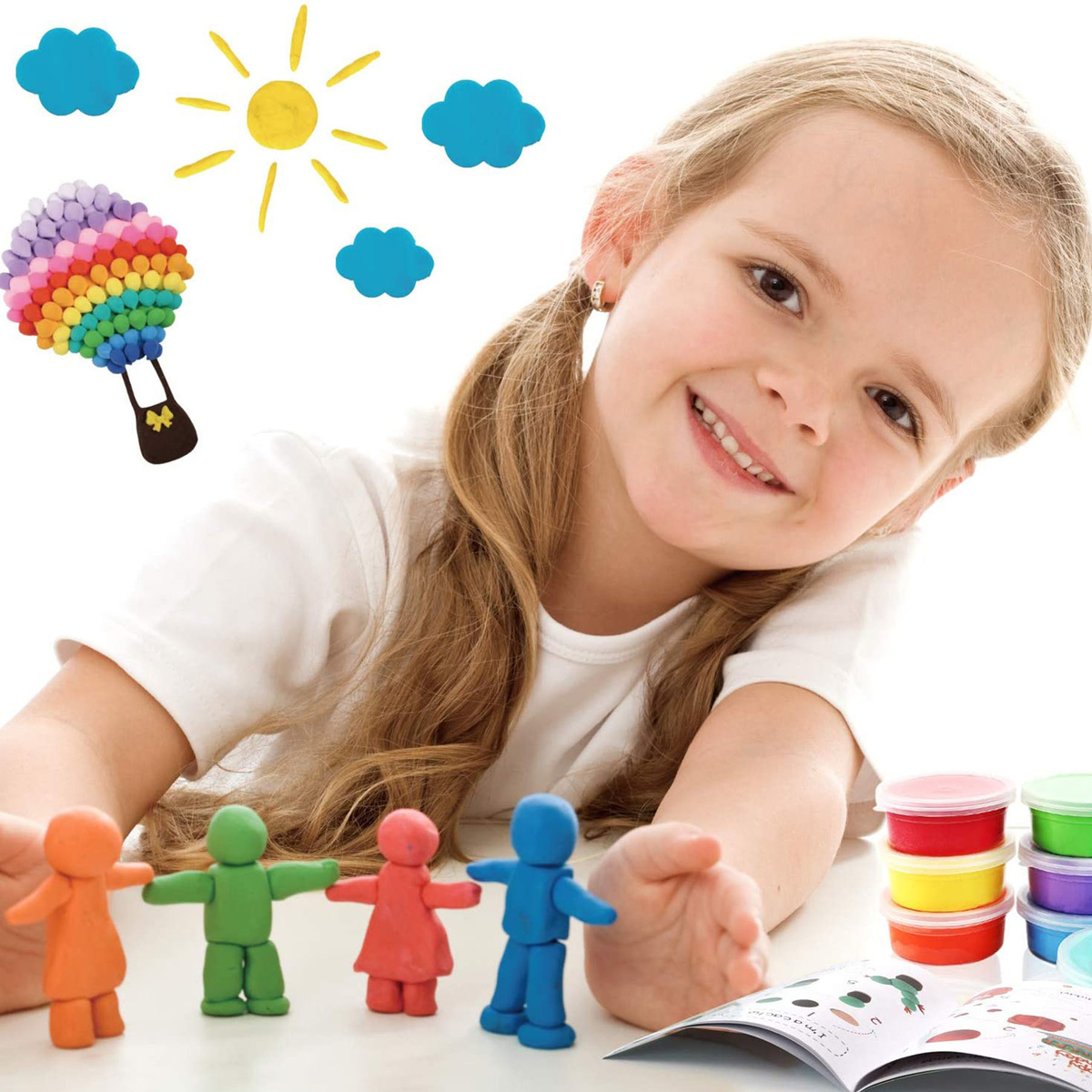 Magic Clay Magiczna Piankolina Sensoryczna 24 kolory + Duże pudełko