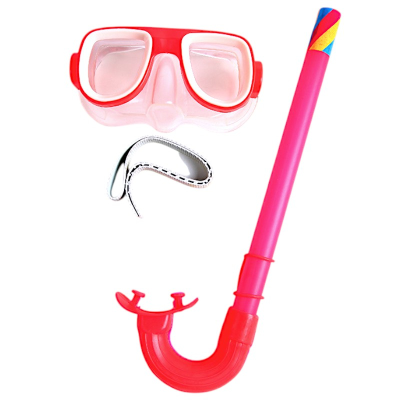 ZESTAW DO NURKOWANIA OKULARY PŁYWACKIE Z RURKĄ GOGLE DO WODY ŁATWE ZAPIĘCIE