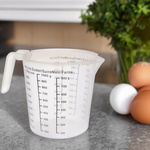 MIARKA KUCHENNA KUBEK DZBANEK Z PODZIAŁKĄ ODMIERZANIA PLASTIKOWY MIARA 1,5L