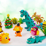 SUPER CLAY PLASTELINA PIANKOLINA GLINA KREATYWNA SENSORYCZNA +AKC 24 KOLORY