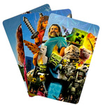 MINECRAFT SASZETKA NIESPODZIANKA 3 KARTY KOLEKCJONERSKIE + FIGURKA Z GRY